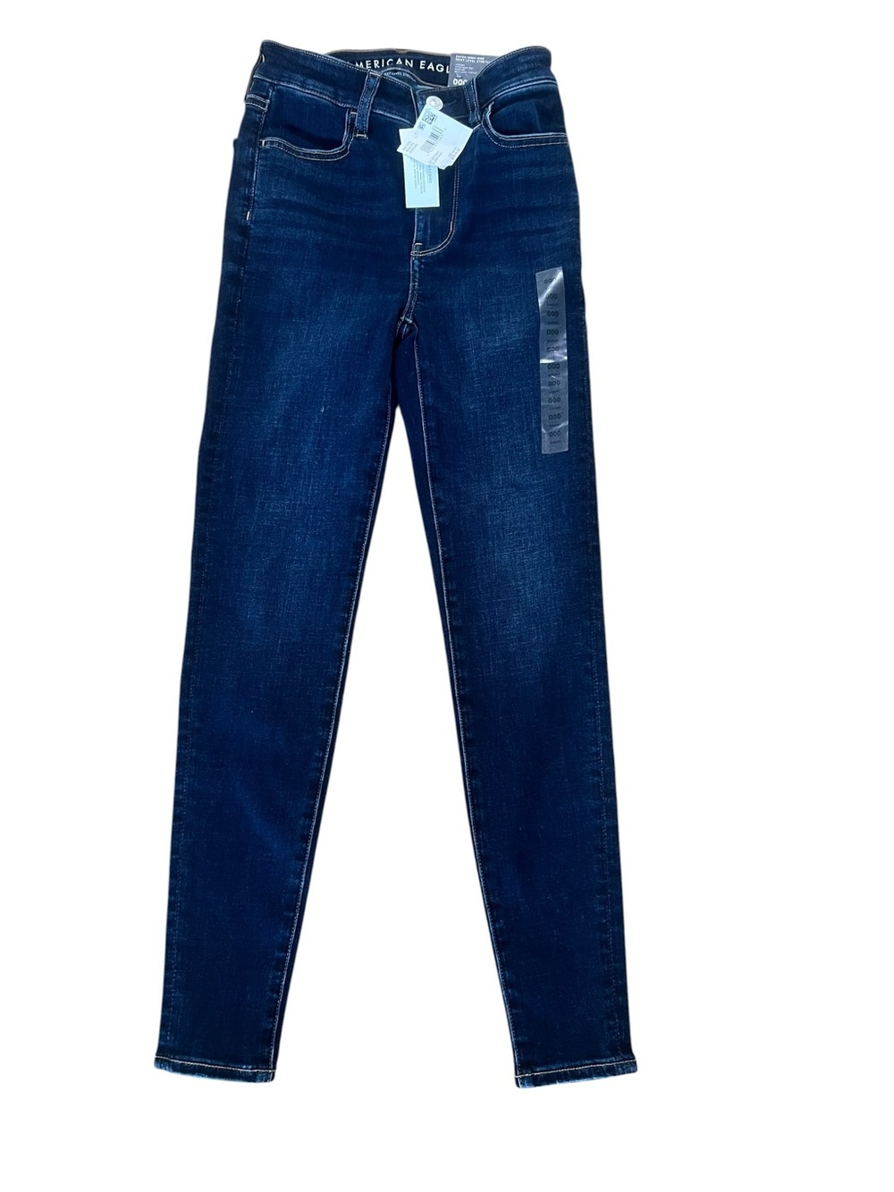 American Eagle Outfitters Women's Dark Blue High-Rise Skinny Jeans, Size 23/000